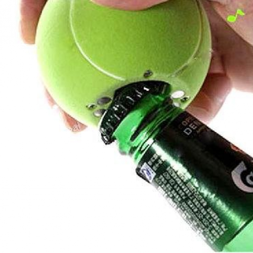 Tennis Ball Shape Ball Opener - Musical Beer & Soda Bottle Opener Fridge Message Magnet